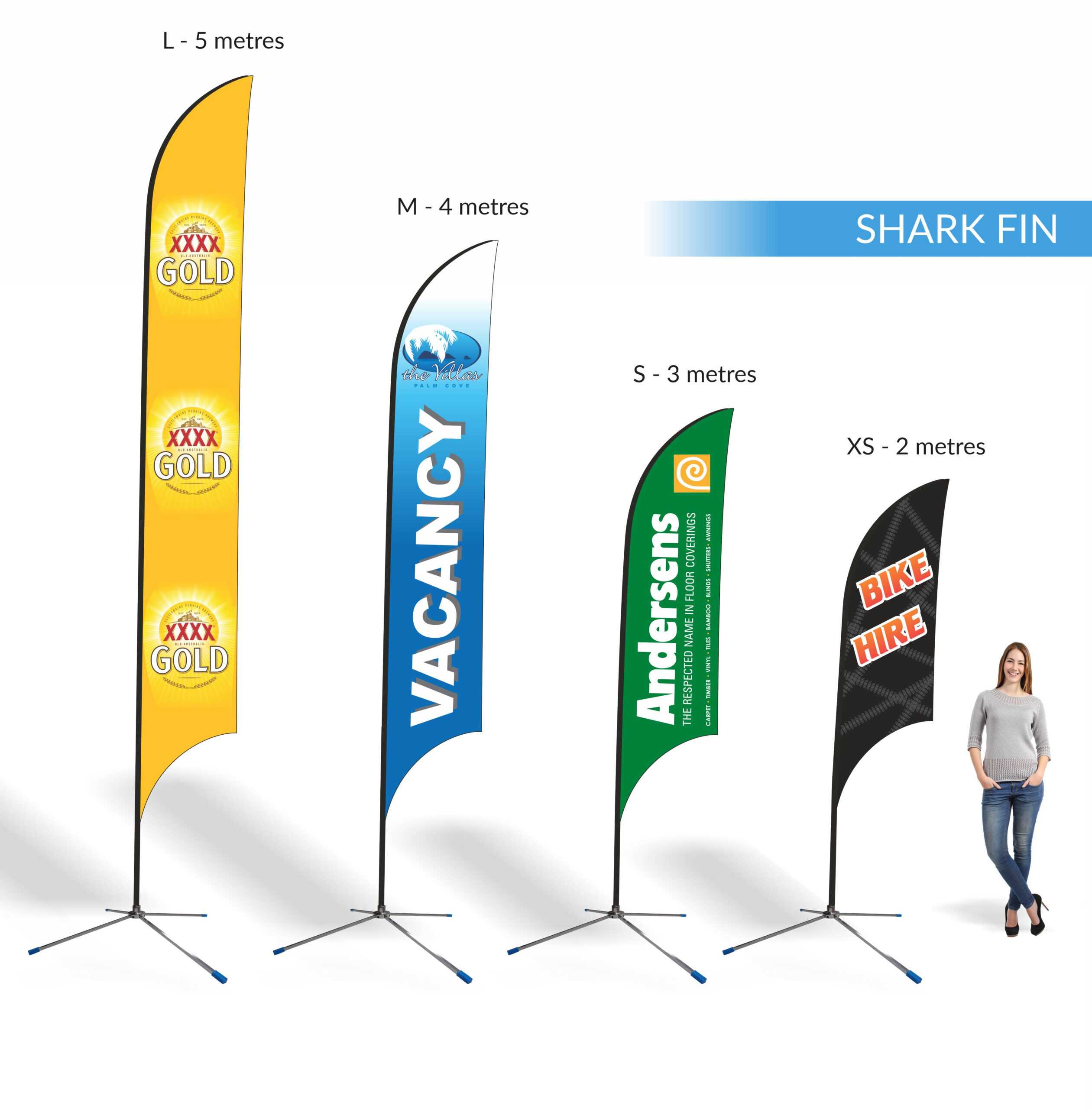 Teardrop | Shark Fin | Block | Banners | Expressway Signs With Sharkfin Banner Template