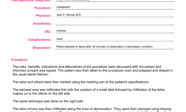 Télécharger Gratuit Operative Report with Operative Report Template