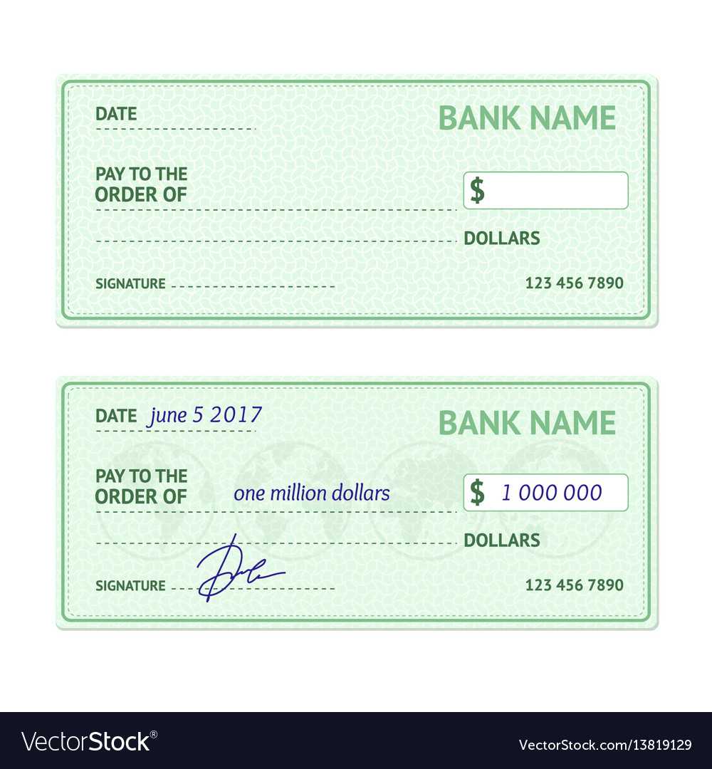 Template Blank Bank Check Regarding Blank Business Check Template