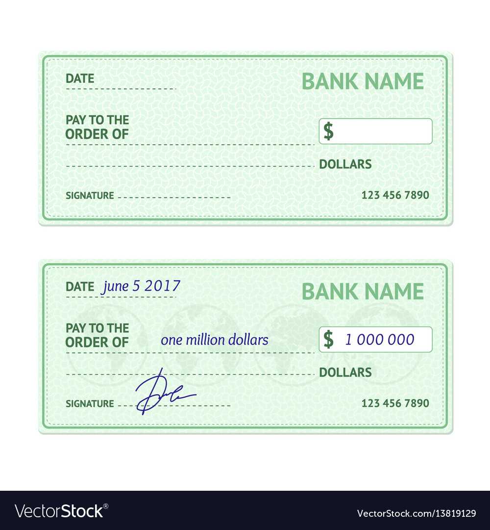 Template Blank Bank Check With Regard To Blank Cheque Template Download Free