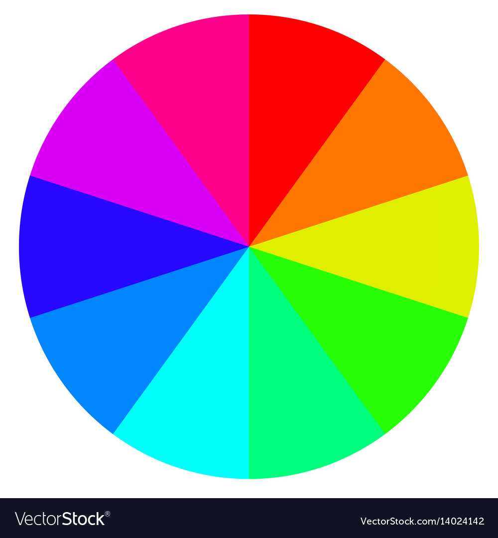 Template Wheel Fortune Color Palette With Blank Color Wheel Template