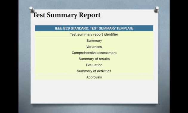 Test Summary Reports | Qa Platforms inside Test Exit Report Template