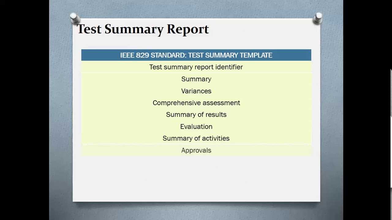 Test Summary Reports | Qa Platforms With Regard To Test Result Report Template