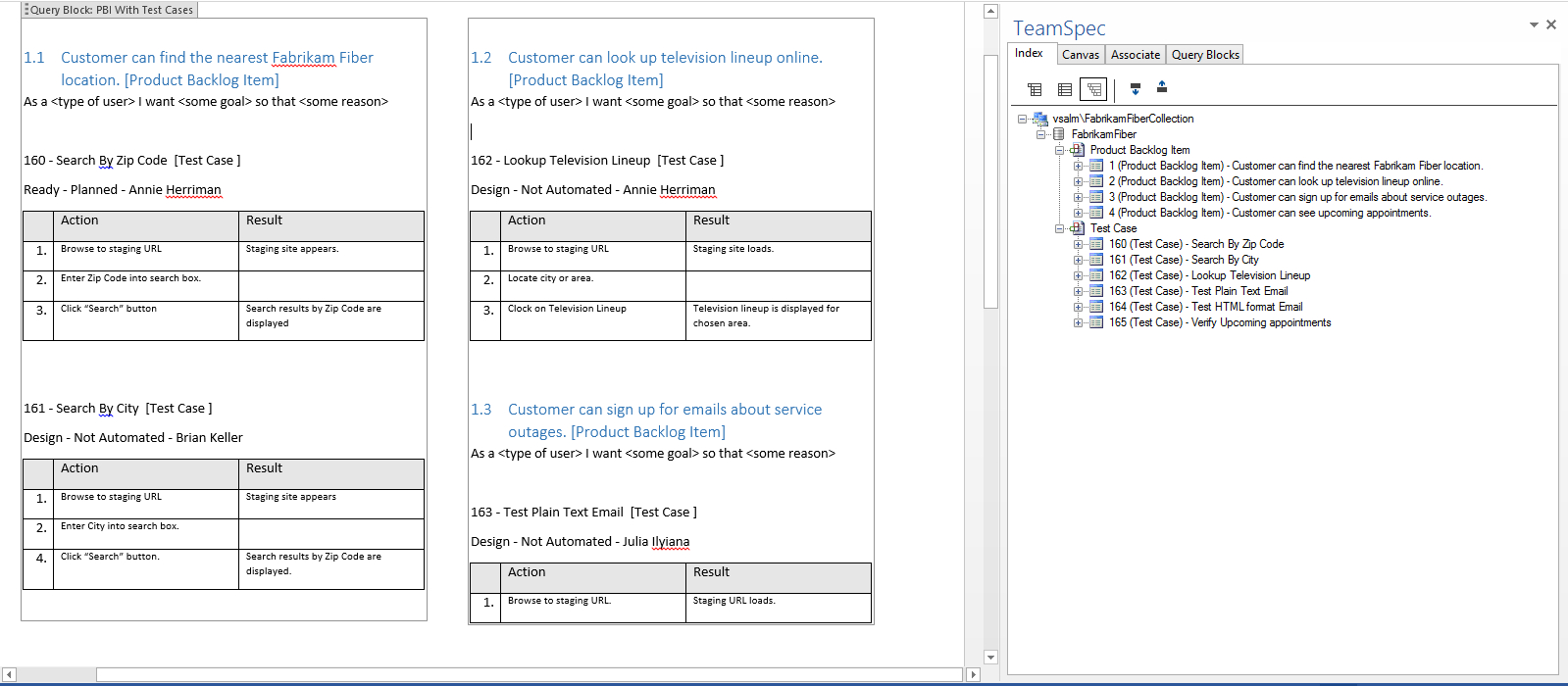 Tfs Test Management In Word | Teamsolutions Regarding Test Template For Word