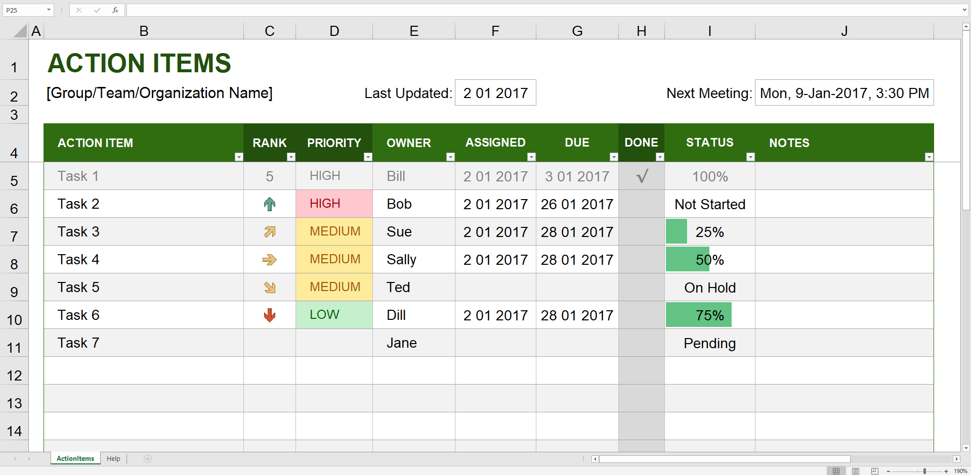 The 7 Best Project Management Templates For Excel (2019) Regarding Project Status Report Template Excel Download Filetype Xls