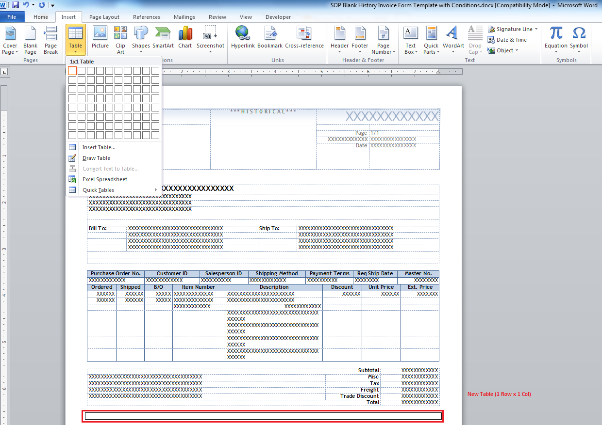 The Dynamics Gp Blogster: How To Add A "terms And Conditions For Invoice Template Word 2010