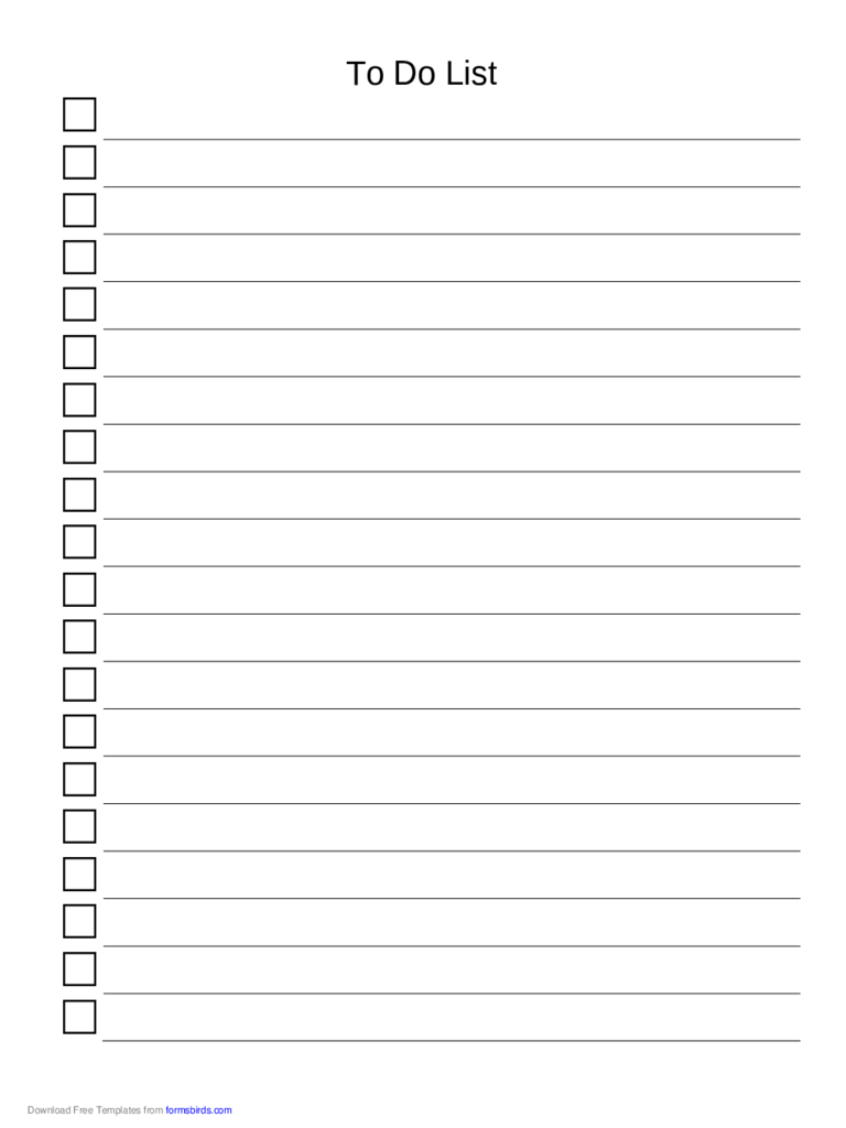 To Do List Template – 11 Free Templates In Pdf, Word, Excel Intended For Blank To Do List Template