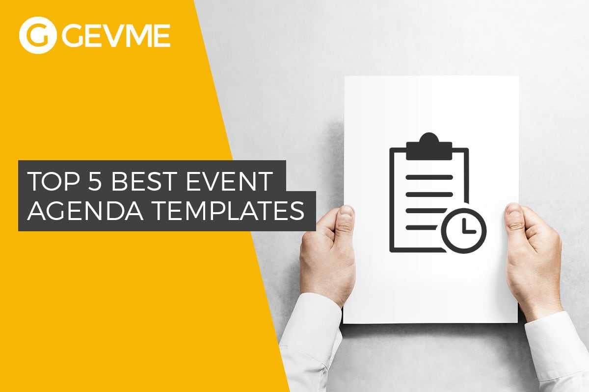 Top 5 Best Event Agenda Templates Throughout Event Agenda Template Word