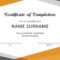 Training Certificate Template Free Download - Calep within Training Certificate Template Word Format