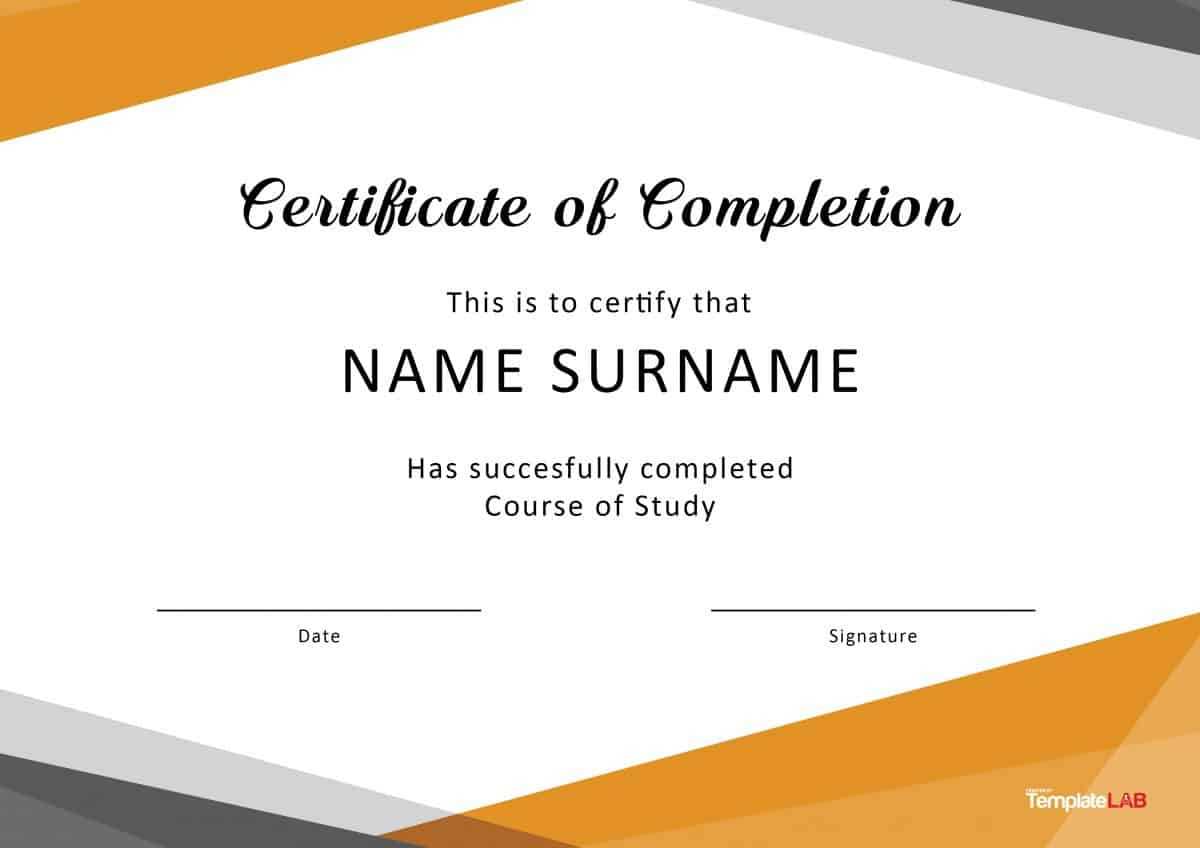 Training Certificate Template Free Download – Calep Within Training Certificate Template Word Format