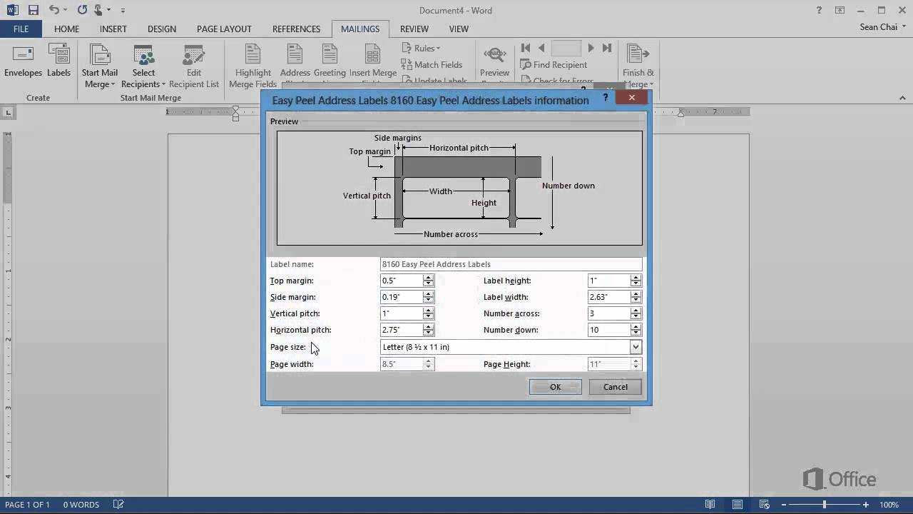 Training – Create Labels In Word 2013 Create And Print Labels – Video 1 Of 4 Throughout How To Create A Template In Word 2013
