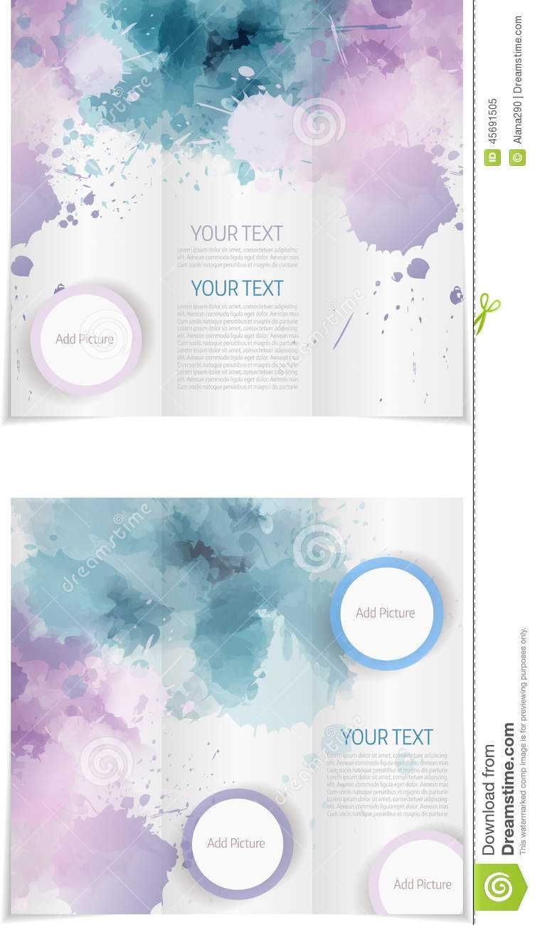 Tri Fold Brochure Template Stock Vector. Illustration Of With Regard To Microsoft Word Pamphlet Template