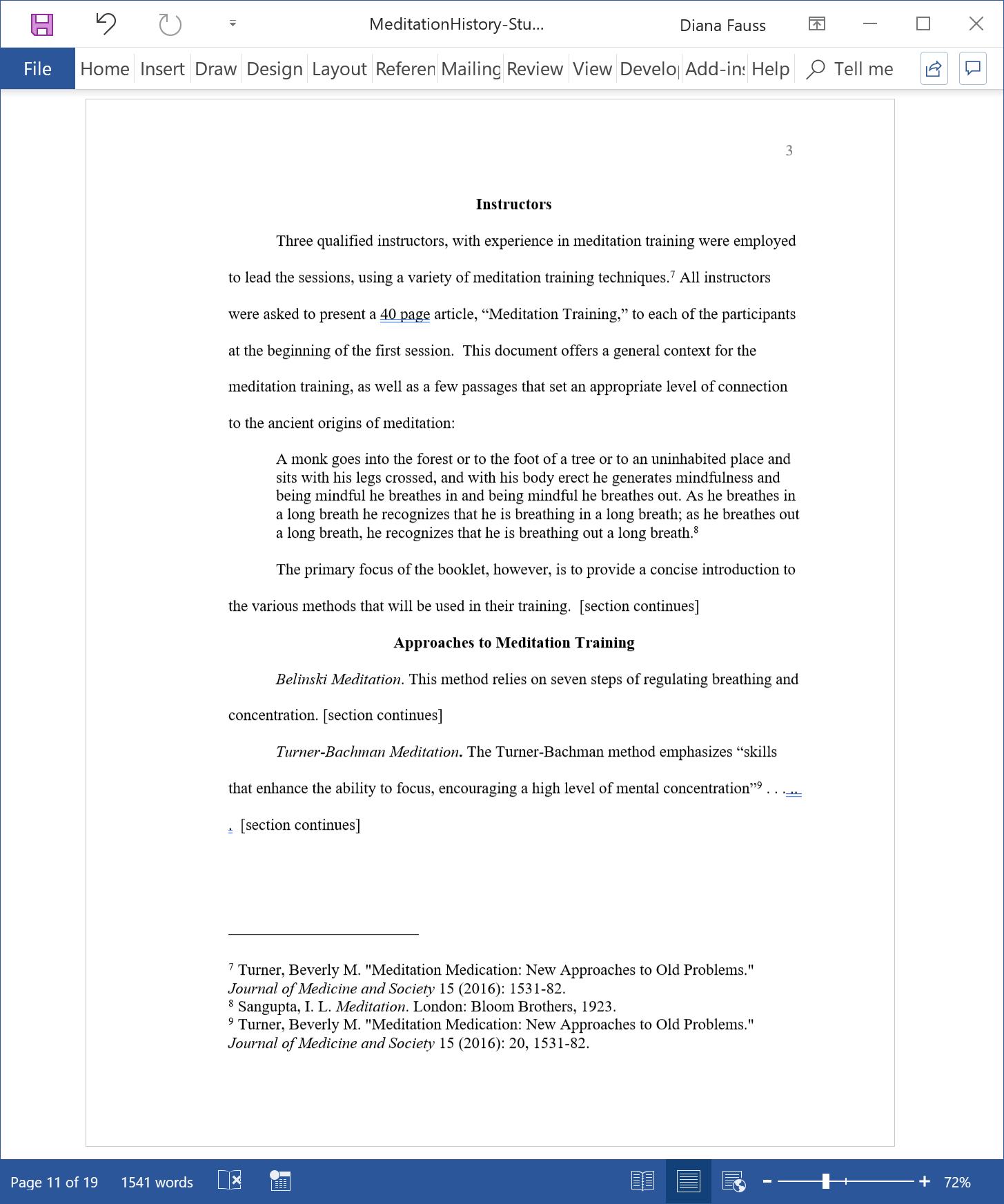 Turabian Basics In Turabian Template For Word
