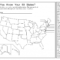 United States Map Blank Worksheet | Printable Worksheets And Within Blank Template Of The United States