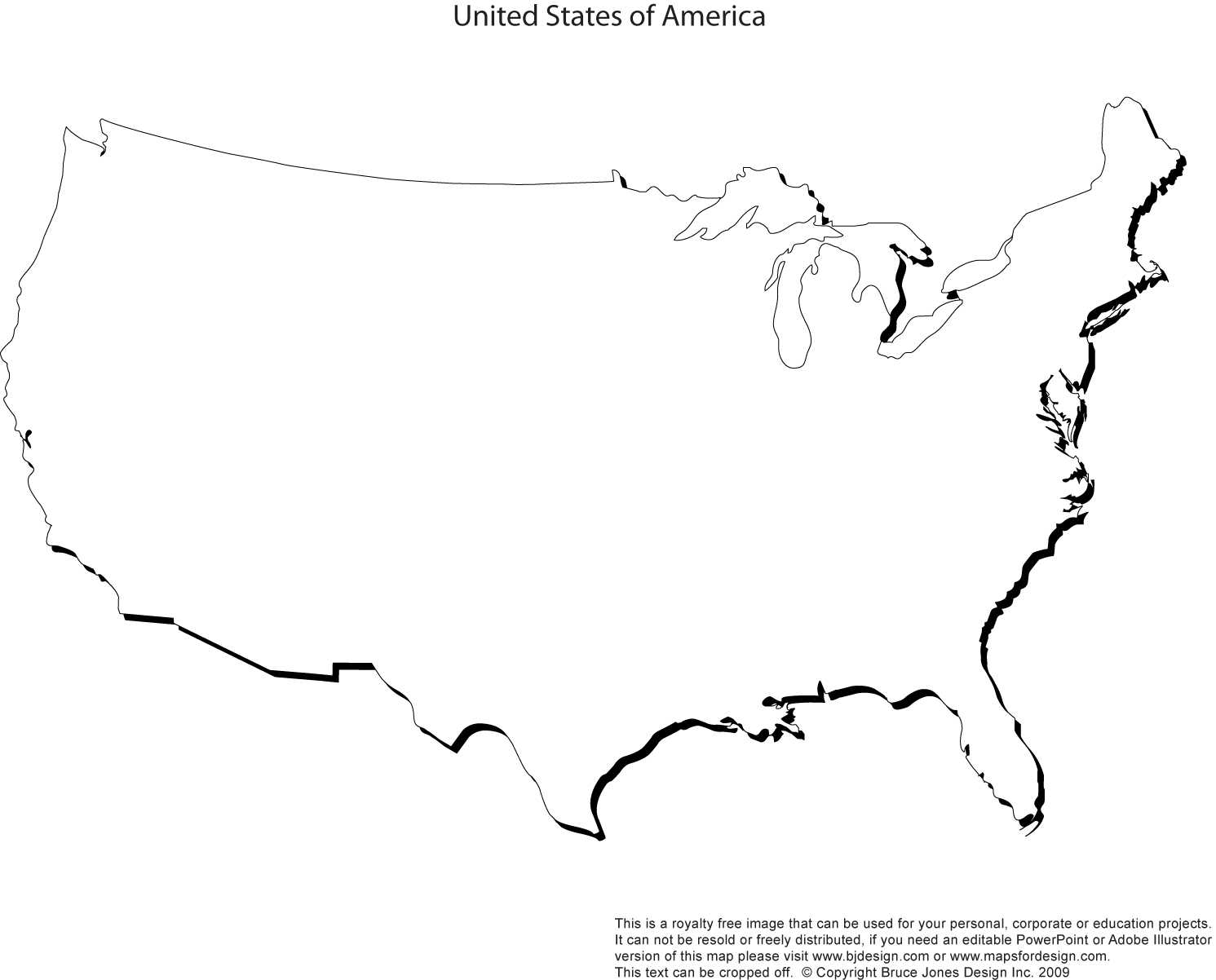 Us State Outlines, No Text, Blank Maps, Royalty Free • Clip Pertaining To United States Map Template Blank