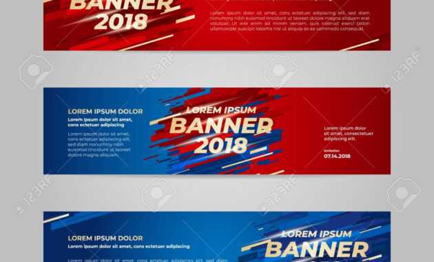 Vector Design Banner Web Template For Sport Event, 2018 Trend within Event Banner Template