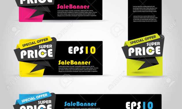 Vibrant Sale Banner Template, Horizontal Advertising Business Banner  Template with regard to Product Banner Template