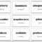 Vocabulary Flash Cards Using Ms Word Pertaining To Making Words Template