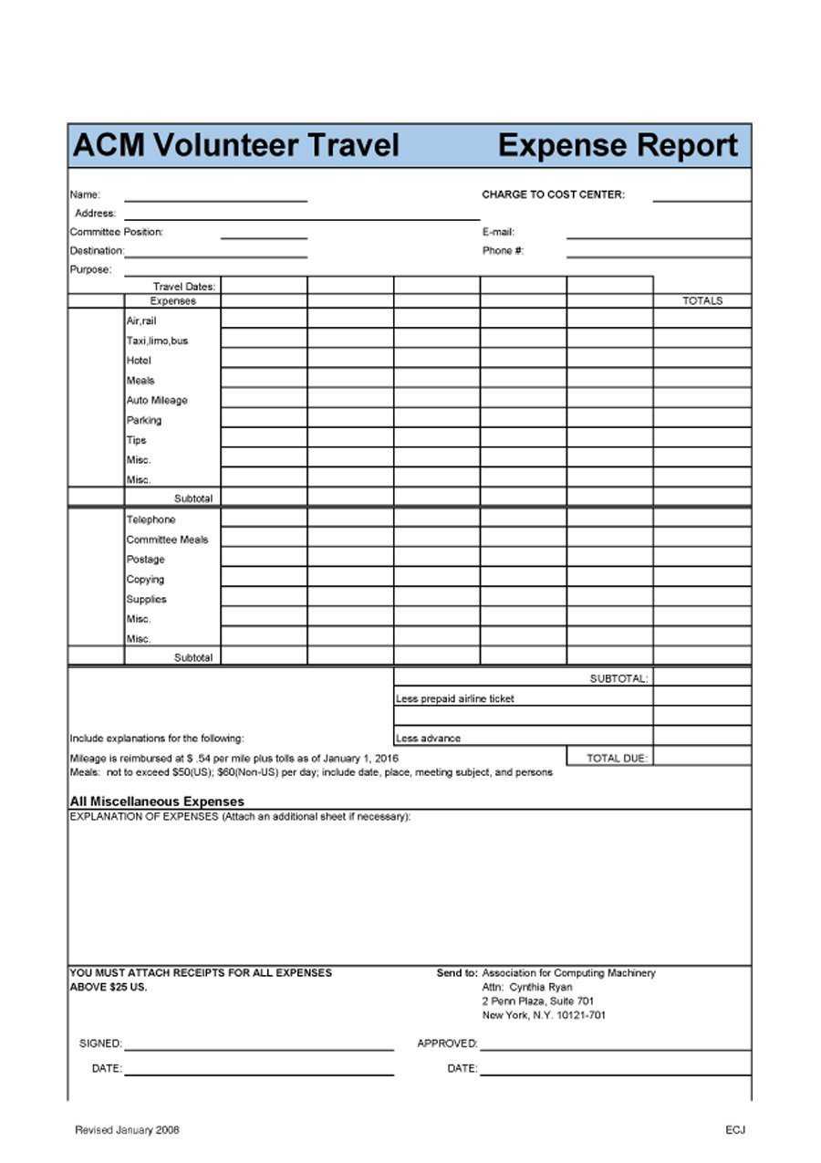 Volunteer Tracking Spreadsheet Travel Expense Vacation In Volunteer Report Template