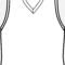 White V Neck Shirt Sketch, Sleeve Basketball Uniform Jersey Inside Blank Basketball Uniform Template