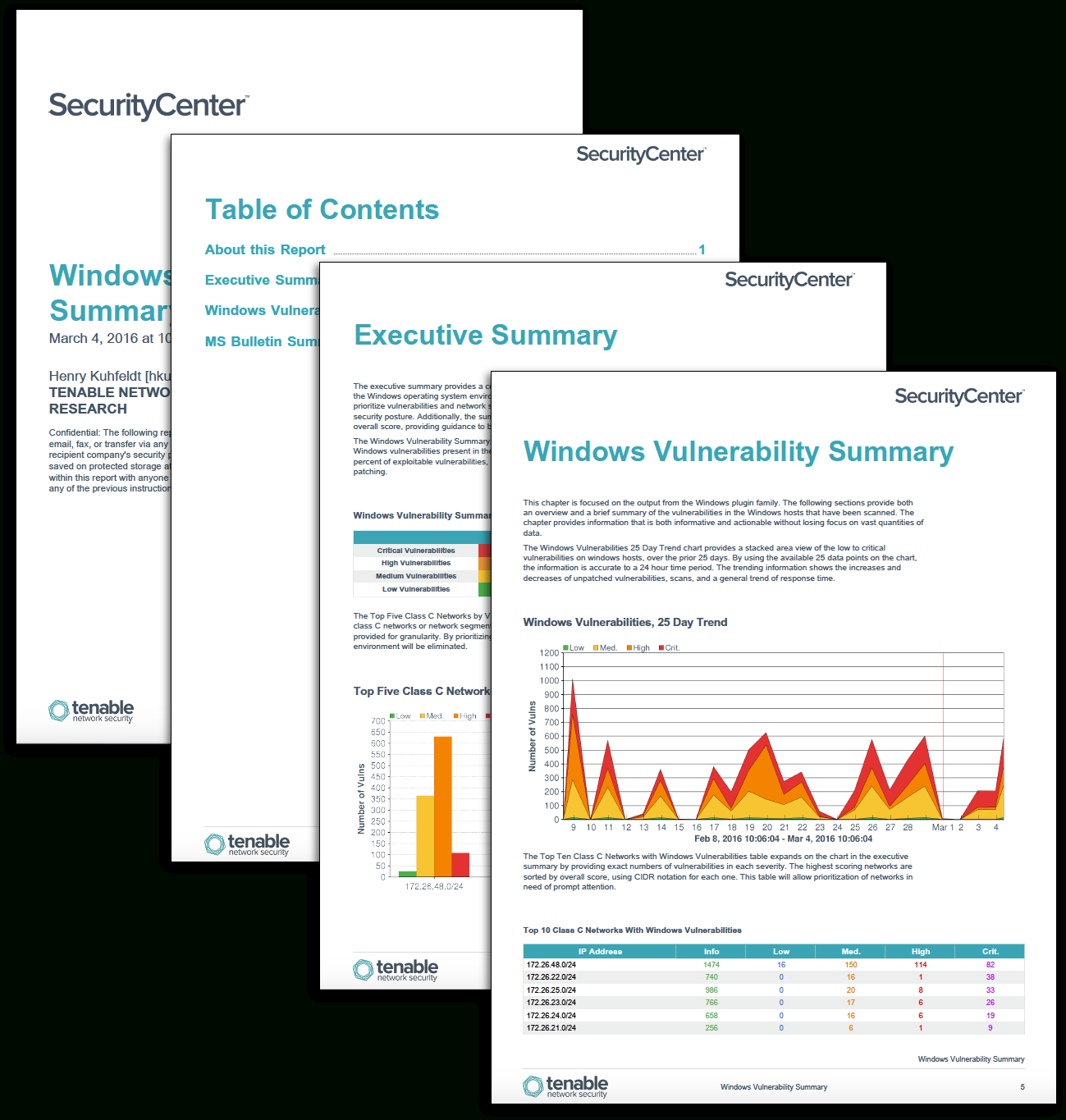 Windows Vulnerability Summary Report – Sc Report Template For Nessus Report Templates