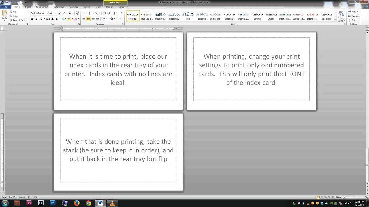 Word Template For Note Cards - Dalep.midnightpig.co Regarding Index Card Template For Word