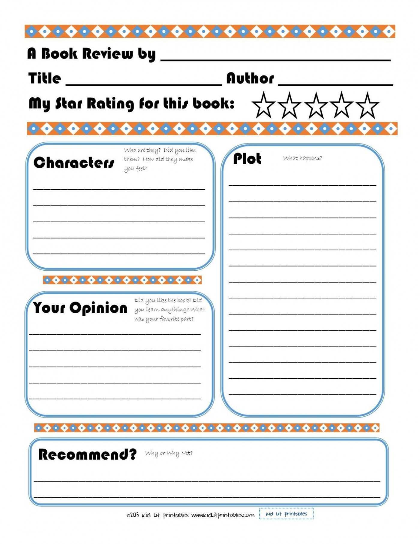 Worksheet Ideas ~ Worksheet Ideas Book Report Template With Regard To Book Report Template 5Th Grade