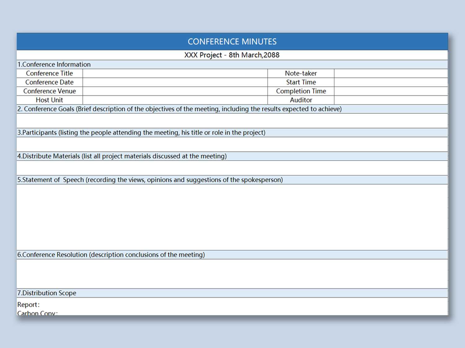 Wps Template – Free Download Writer, Presentation With Conference Report Template