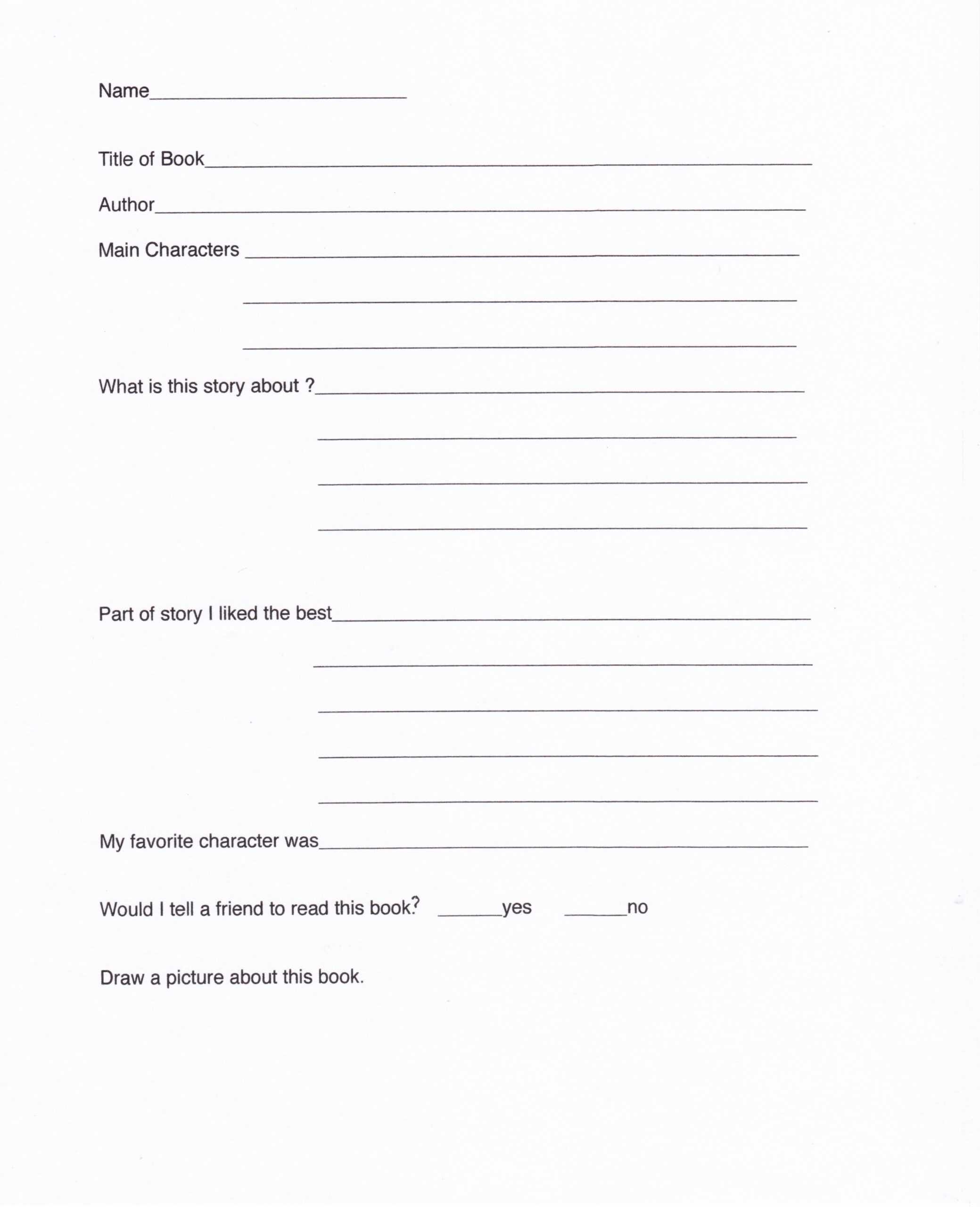 Write Book Report 4Th Grade , Writing And Editing Services Pertaining To Second Grade Book Report Template