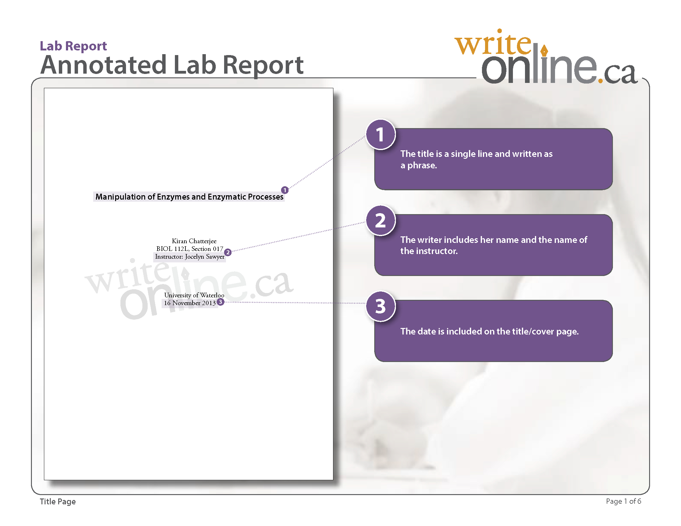 Write Online: Lab Report Writing Guide – Parts Of A Lab Report Regarding Lab Report Template Middle School