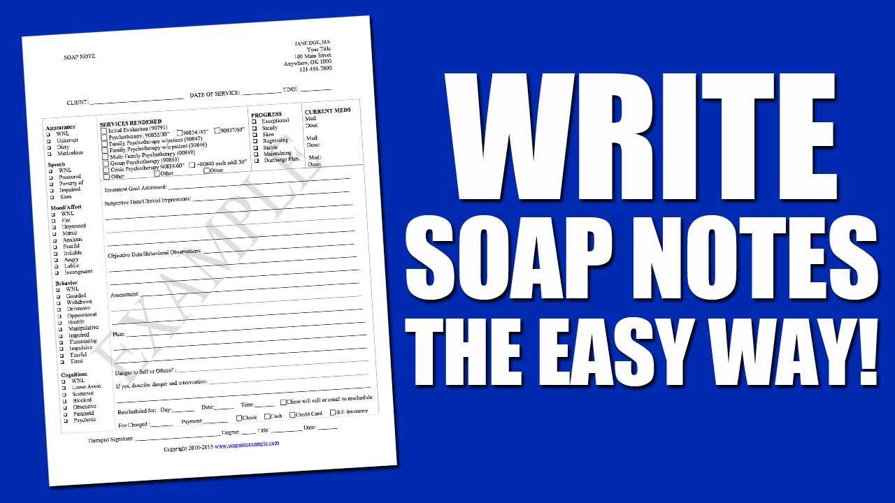 Write Soap Notes The Easy Way Using A Soap Note Template In Soap Note Template Word
