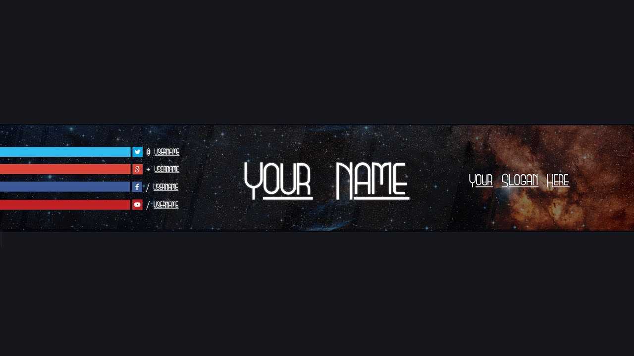 Youtube Banner Template #18 (Adobe Photoshop) Throughout Adobe Photoshop Banner Templates