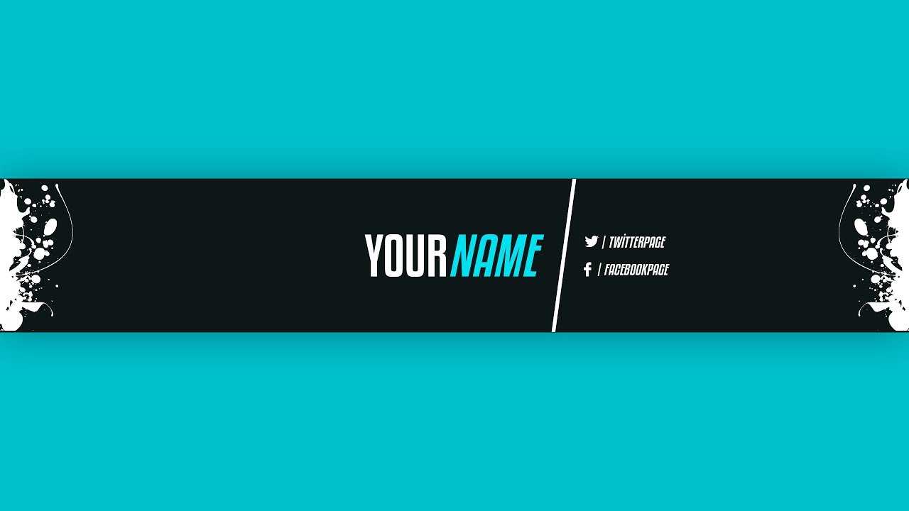 Youtube Banner Template #21 (Adobe Photoshop) For Adobe Photoshop Banner Templates